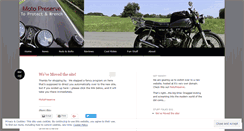 Desktop Screenshot of motopreserve.wordpress.com