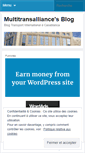 Mobile Screenshot of multitransalliance.wordpress.com