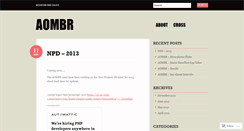 Desktop Screenshot of aombr.wordpress.com