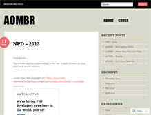 Tablet Screenshot of aombr.wordpress.com