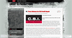 Desktop Screenshot of lucky13promotions.wordpress.com