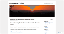 Desktop Screenshot of cassidylegacy.wordpress.com