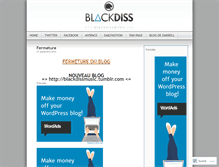 Tablet Screenshot of blackdiss.wordpress.com