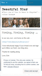 Mobile Screenshot of beautifulblur.wordpress.com