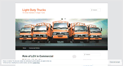 Desktop Screenshot of lightdutytruck.wordpress.com