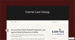 Desktop Screenshot of corvuslawgroup.wordpress.com
