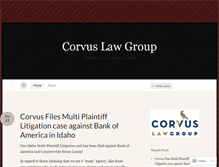 Tablet Screenshot of corvuslawgroup.wordpress.com