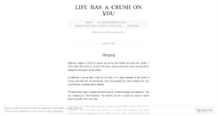 Desktop Screenshot of lifehasacrushonyou.wordpress.com