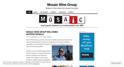 Desktop Screenshot of mosaicwine.wordpress.com