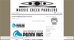 Desktop Screenshot of massiecreekpaddlers.wordpress.com