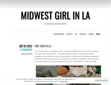 Tablet Screenshot of midwestlagirl.wordpress.com