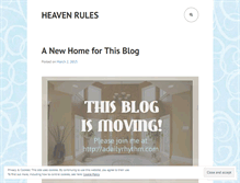 Tablet Screenshot of heavenrules.wordpress.com