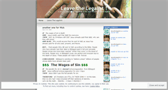 Desktop Screenshot of leavethelegalist.wordpress.com