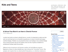 Tablet Screenshot of kidsandteens101.wordpress.com