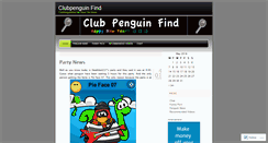 Desktop Screenshot of clubpenguinfind.wordpress.com