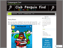 Tablet Screenshot of clubpenguinfind.wordpress.com