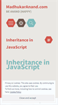 Mobile Screenshot of madhukaranand.wordpress.com