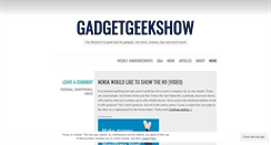 Desktop Screenshot of gadgetgeekshow.wordpress.com