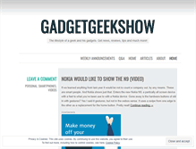 Tablet Screenshot of gadgetgeekshow.wordpress.com