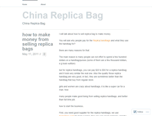 Tablet Screenshot of chinareplicabag.wordpress.com