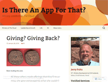 Tablet Screenshot of jerryfultz.wordpress.com