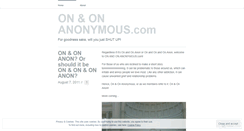 Desktop Screenshot of onandonanon.wordpress.com