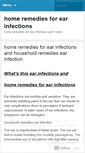 Mobile Screenshot of homeremediesforearinfections.wordpress.com