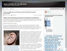 Tablet Screenshot of homeremediesforearinfections.wordpress.com
