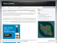 Tablet Screenshot of motherlanguages.wordpress.com