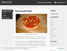 Tablet Screenshot of photosoffood.wordpress.com
