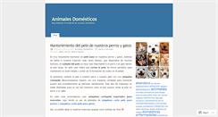 Desktop Screenshot of animalesdomesticos.wordpress.com