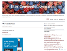 Tablet Screenshot of conceptionquestions.wordpress.com