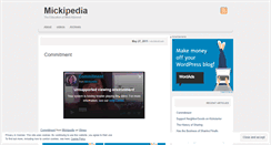 Desktop Screenshot of mickipediablog.wordpress.com