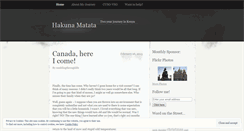 Desktop Screenshot of hakunamatatainkenya.wordpress.com