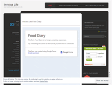 Tablet Screenshot of invictuslifedotcom.wordpress.com