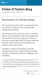 Mobile Screenshot of fintanotoole.wordpress.com