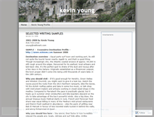 Tablet Screenshot of kevinyoungsamples.wordpress.com