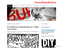 Tablet Screenshot of burnthejukebox.wordpress.com