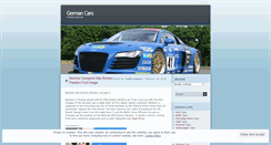 Desktop Screenshot of germancarsjournal.wordpress.com