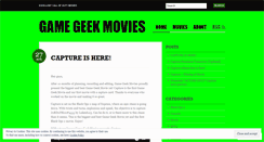 Desktop Screenshot of gamegeekmovies.wordpress.com