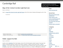 Tablet Screenshot of cambridgerail.wordpress.com