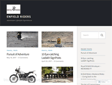 Tablet Screenshot of enfieldriders.wordpress.com