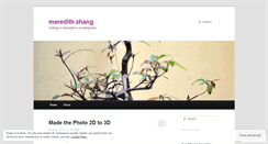 Desktop Screenshot of meredithzhang.wordpress.com