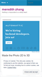 Mobile Screenshot of meredithzhang.wordpress.com