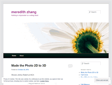 Tablet Screenshot of meredithzhang.wordpress.com