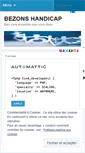 Mobile Screenshot of bezonshandicap.wordpress.com