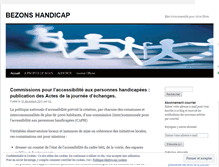 Tablet Screenshot of bezonshandicap.wordpress.com