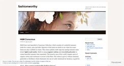 Desktop Screenshot of fashionworthy.wordpress.com