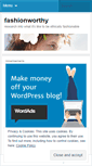 Mobile Screenshot of fashionworthy.wordpress.com