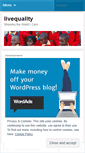 Mobile Screenshot of livequality.wordpress.com